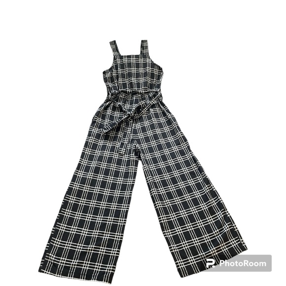 American eagle cropped checkered jumpsuit - Picture 4 of 5